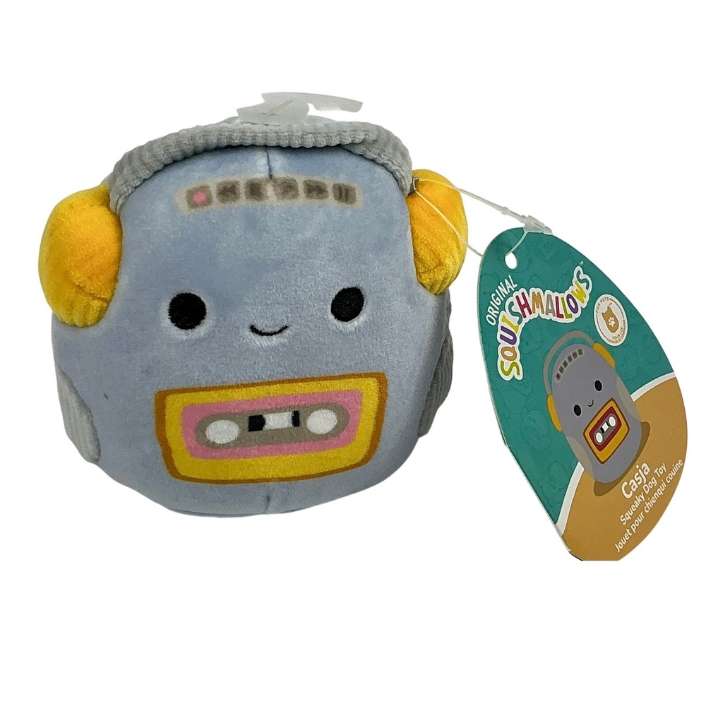 Squishmallows Casja Dog Toy Plush Squeaky Kellytoy‎ Jazwares New w/ Tag